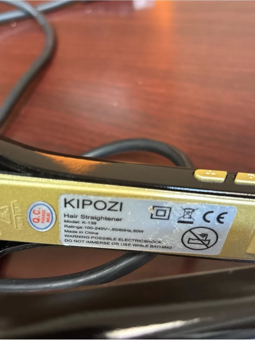 KIPOZI Professional Flat Iron Salon Hair Straightener 1.75” Wide Iron Titanium